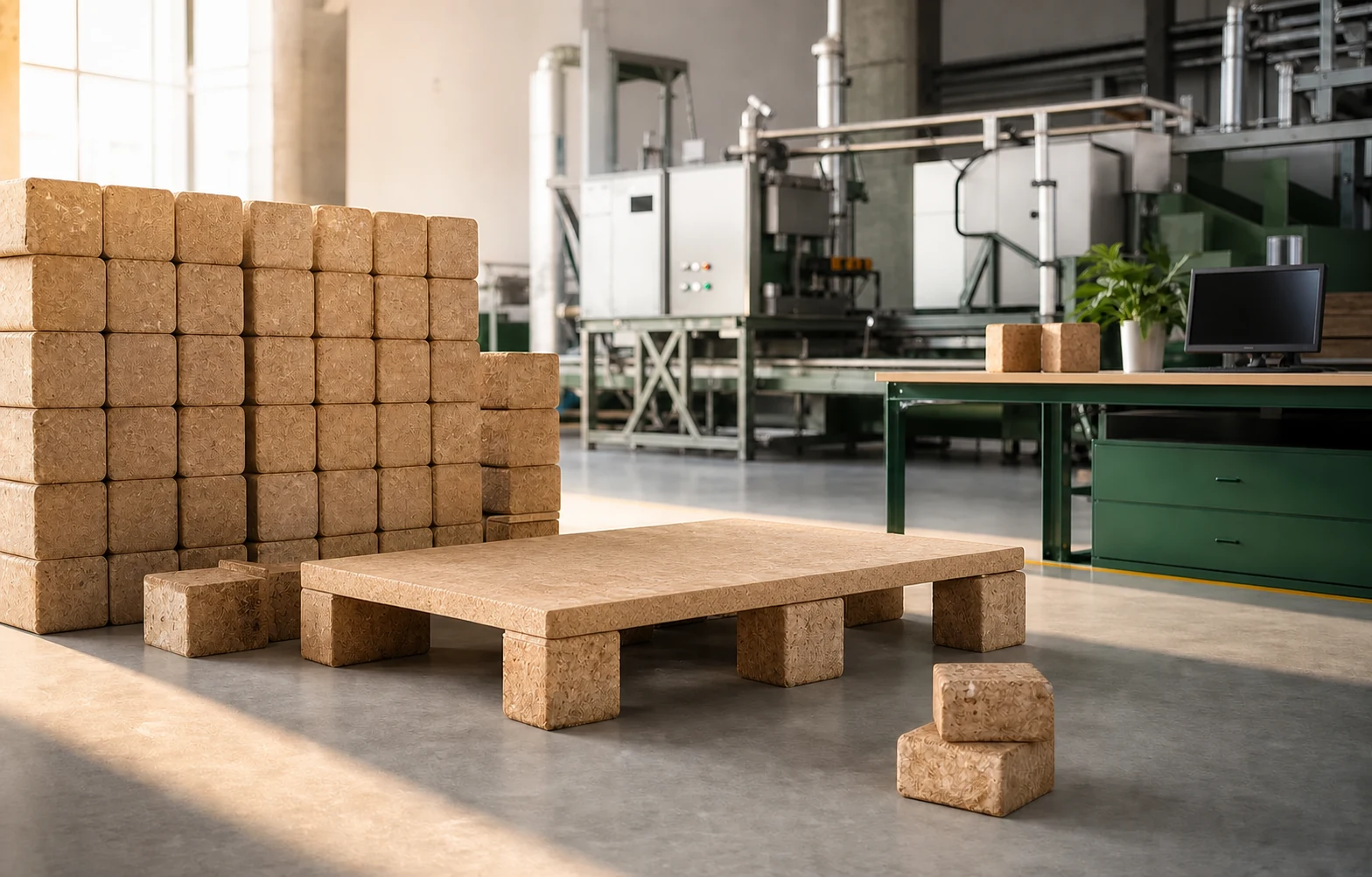 DOKKAM closed-deck pallet production